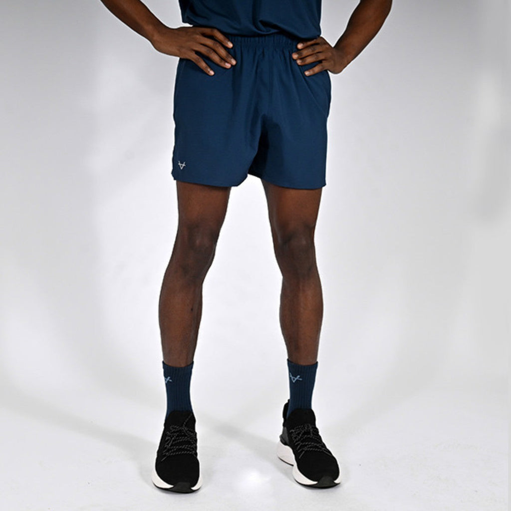 OXEN MENS ENDURE PERFORMANCE 5" SHORT Navy