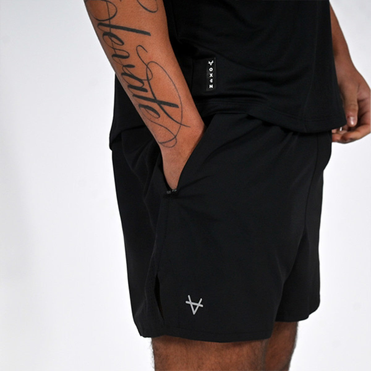 OXEN MENS ENDURE PERFORMANCE 5" SHORT Black